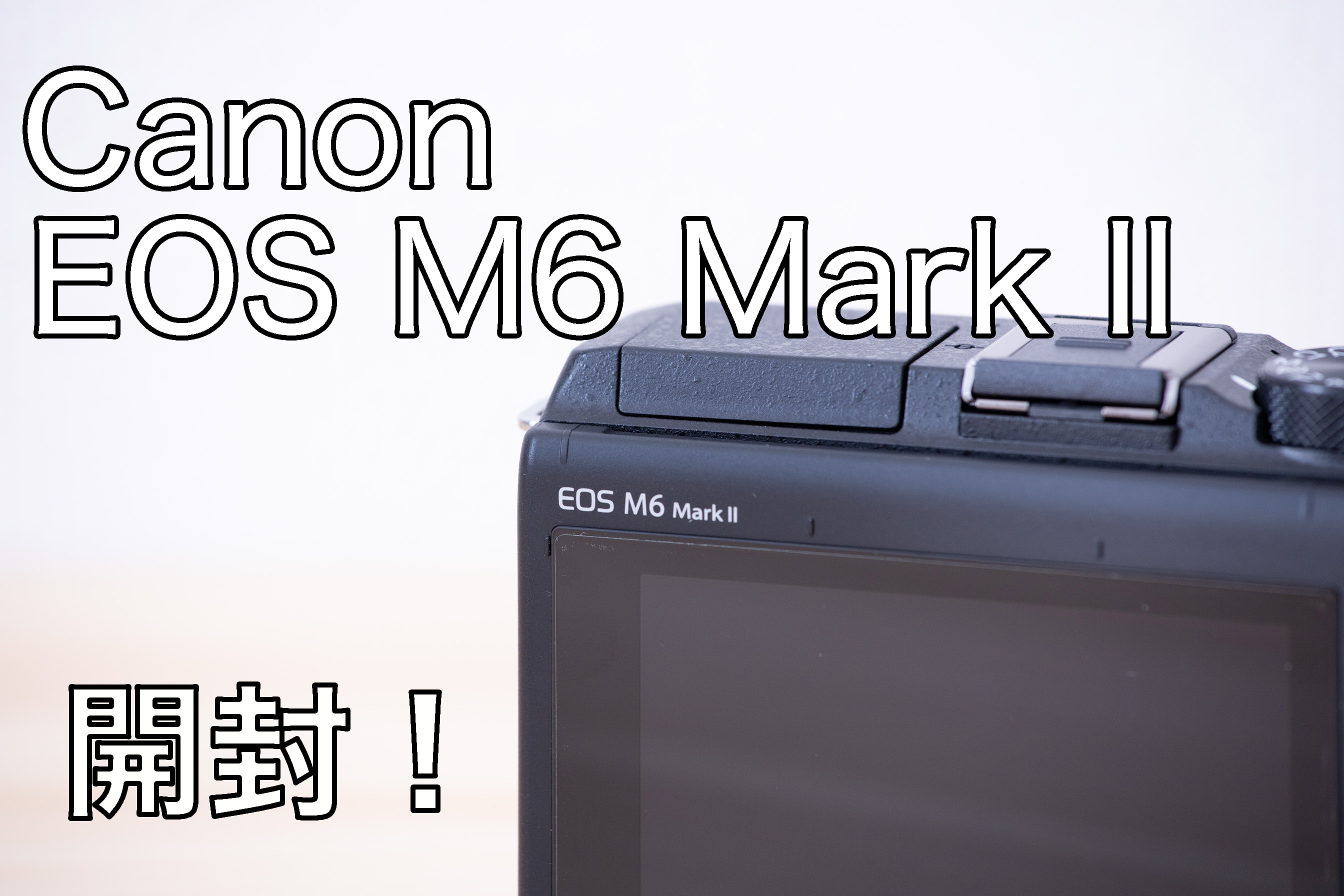 Canonのミラーレス一眼、EOS M6 Mark II | まさメモ